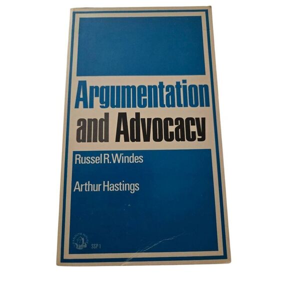 Argumentation and advocacy by Russel R. Windes - random house books - Picture 1 of 4